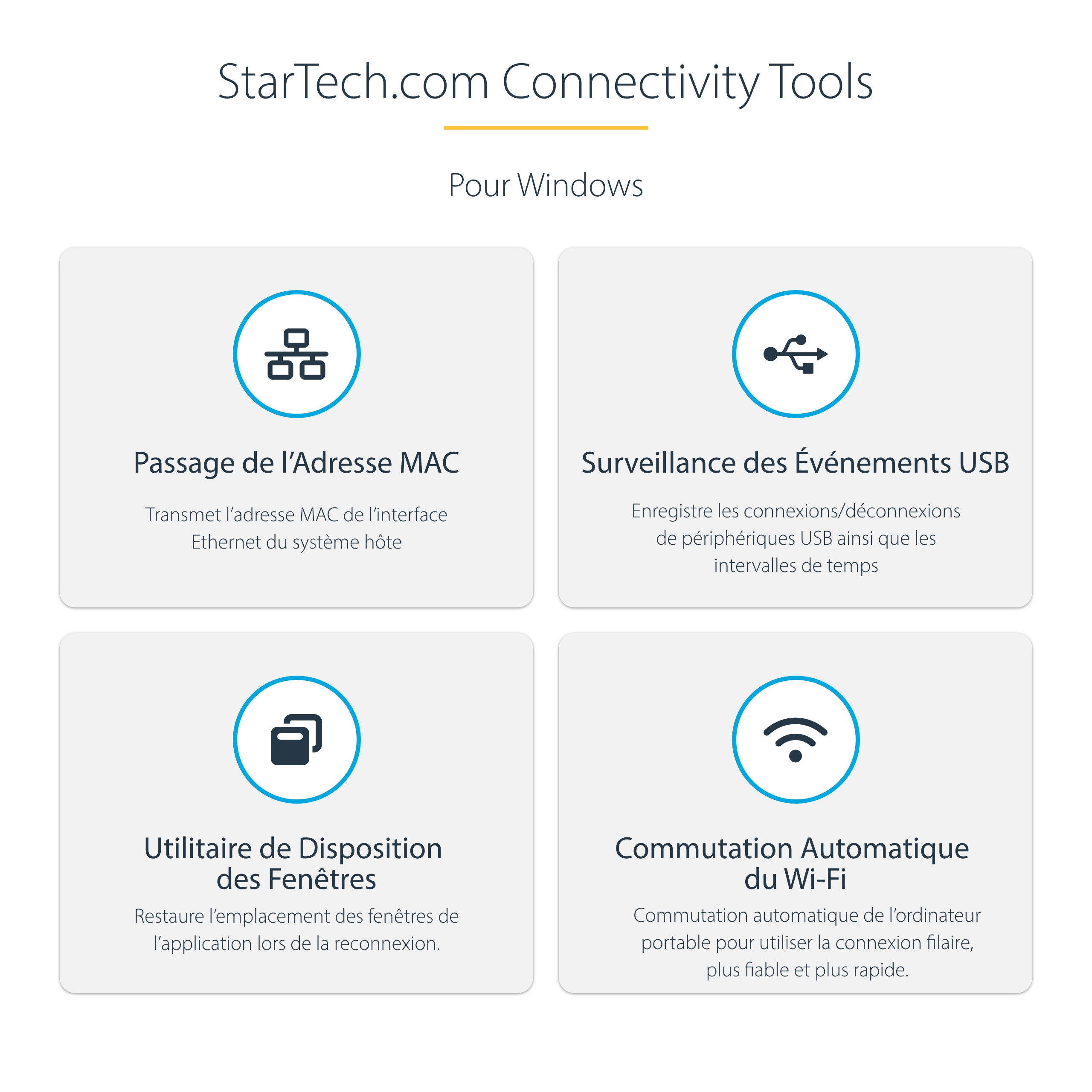StarTech.com Dock USB-C - Quadruple Écran DP/HDMI - 1x USB-C & 3x USB-A - Station d'accueil - USB-C 3.2 Gen 2 / Thunderbolt 3 - 4 x DP, 4 x HDMI - 1GbE