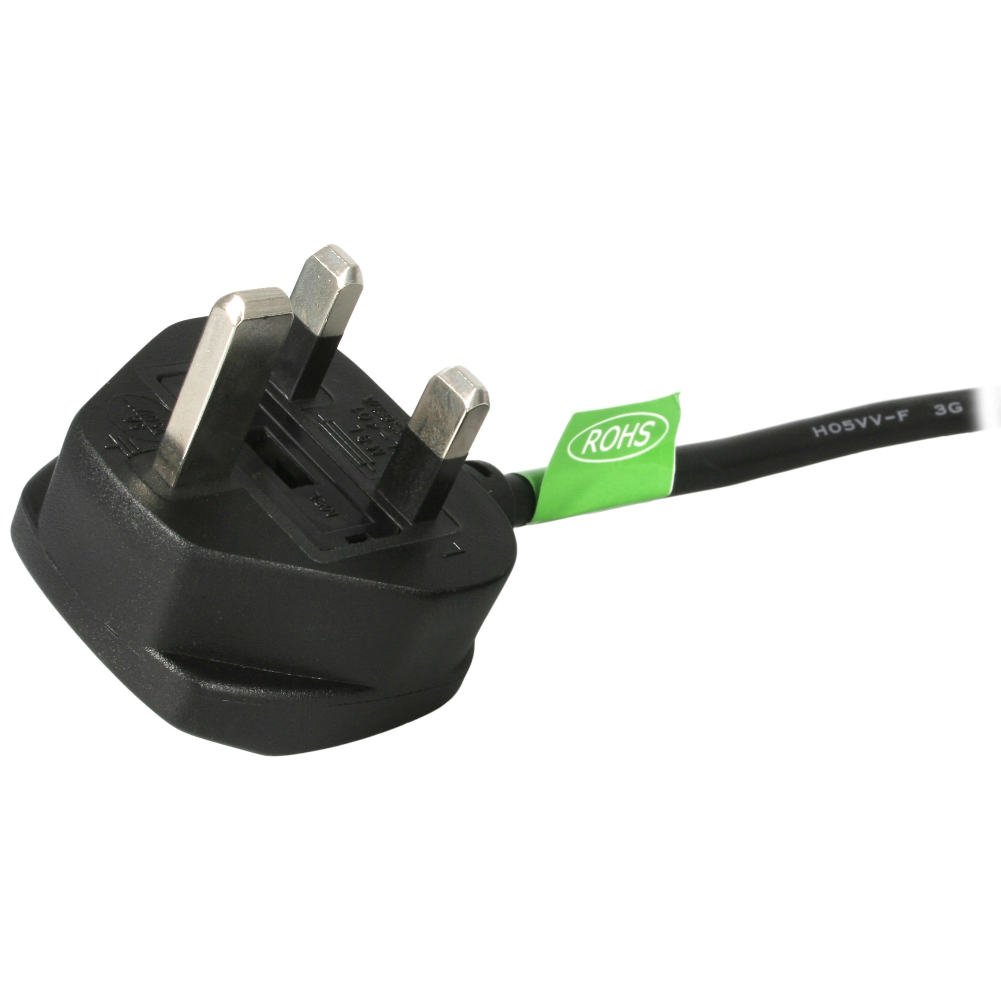 StarTech.com Câble d'Alimentation pour PC UK, BS 1363 à C13, 18AWG - Câble d'alimentation - BS 1363 (P) pour power IEC 60320 C13 - CA 250 V - 10 A - 1 m - moulé - noir