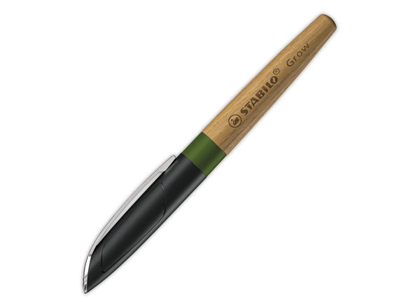1 Stylo plume en bois Stabilo -  bleu