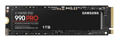 Samsung 990 PRO MZ-V9P1T0BW - SSD - chiffré - 1 To - interne - M.2 2280 - PCIe 4.0 x4 (NVMe) - AES 256 bits - TCG Opal Encryption 2.0