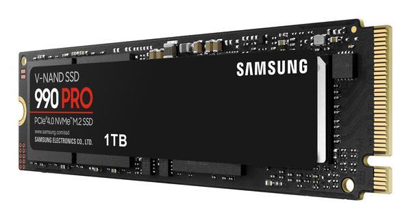 Samsung 990 PRO MZ-V9P1T0BW - SSD - chiffré - 1 To - interne - M.2 2280 - PCIe 4.0 x4 (NVMe) - AES 256 bits - TCG Opal Encryption 2.0