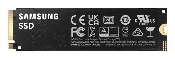 Samsung 990 PRO MZ-V9P1T0BW - SSD - chiffré - 1 To - interne - M.2 2280 - PCIe 4.0 x4 (NVMe) - AES 256 bits - TCG Opal Encryption 2.0