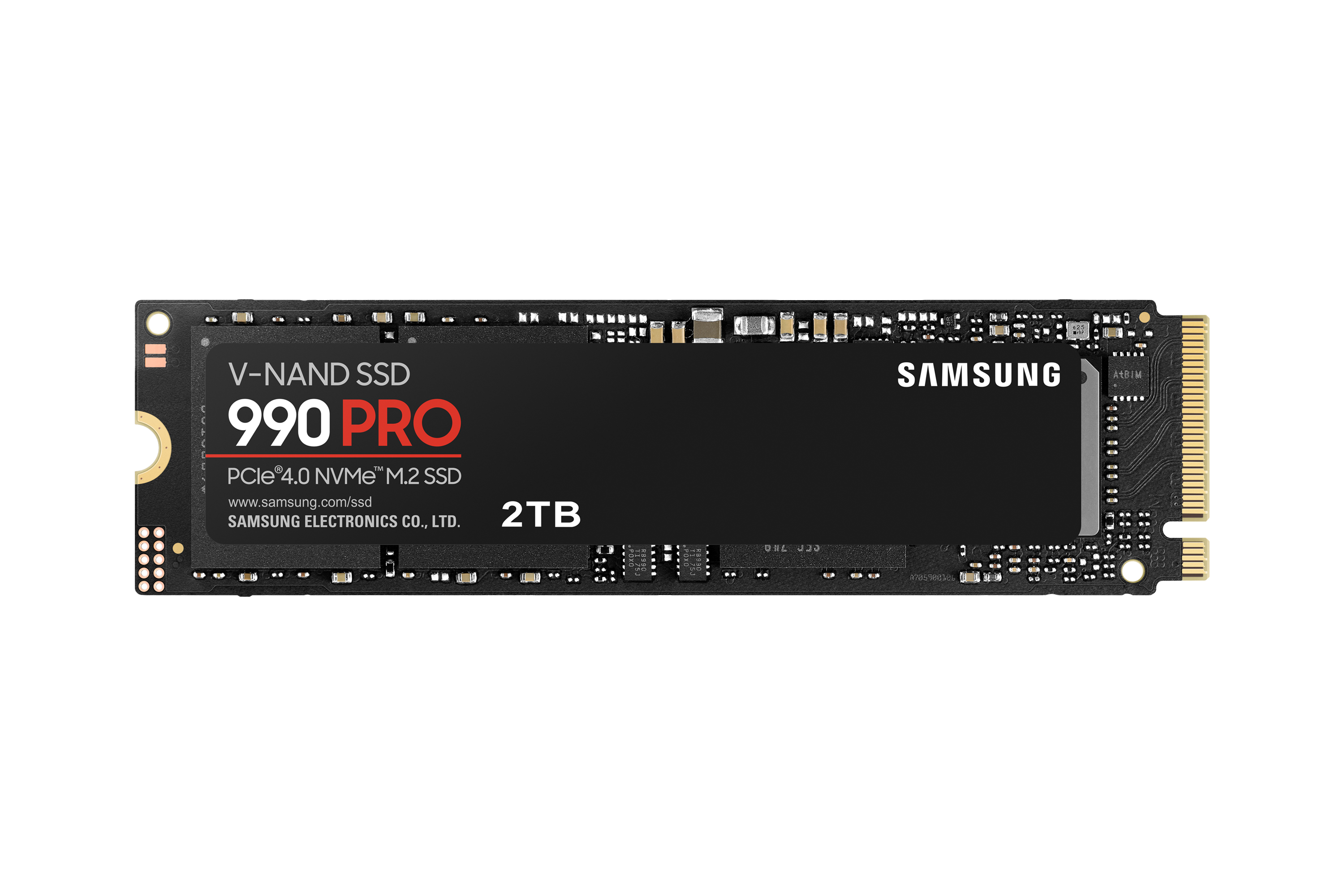 Samsung 990 PRO MZ-V9P2T0BW - SSD - chiffré - 2 To - interne - M.2 2280 - PCIe 4.0 x4 (NVMe) - AES 256 bits - TCG Opal Encryption 2.0