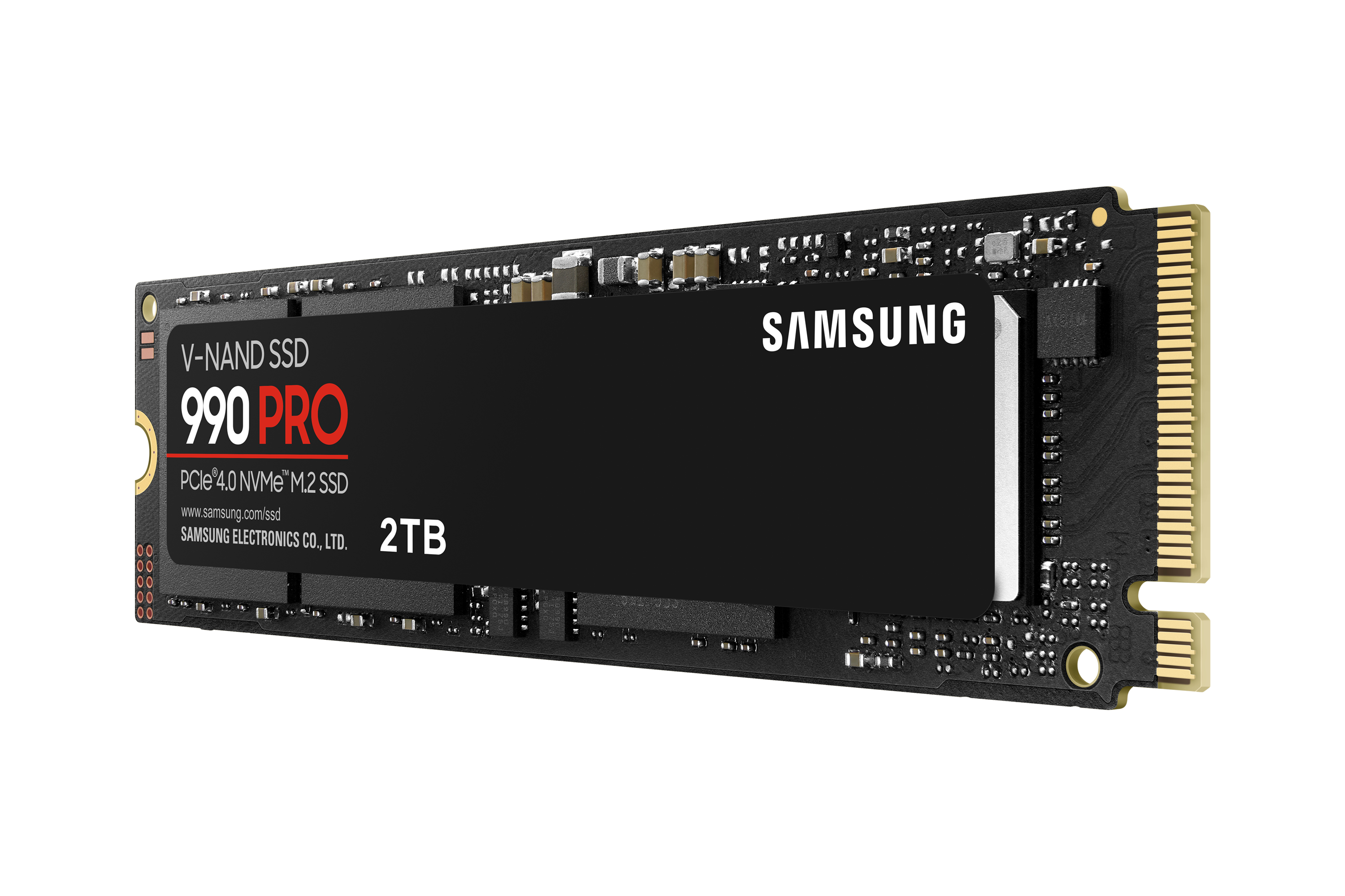 Samsung 990 PRO MZ-V9P2T0BW - SSD - chiffré - 2 To - interne - M.2 2280 - PCIe 4.0 x4 (NVMe) - AES 256 bits - TCG Opal Encryption 2.0