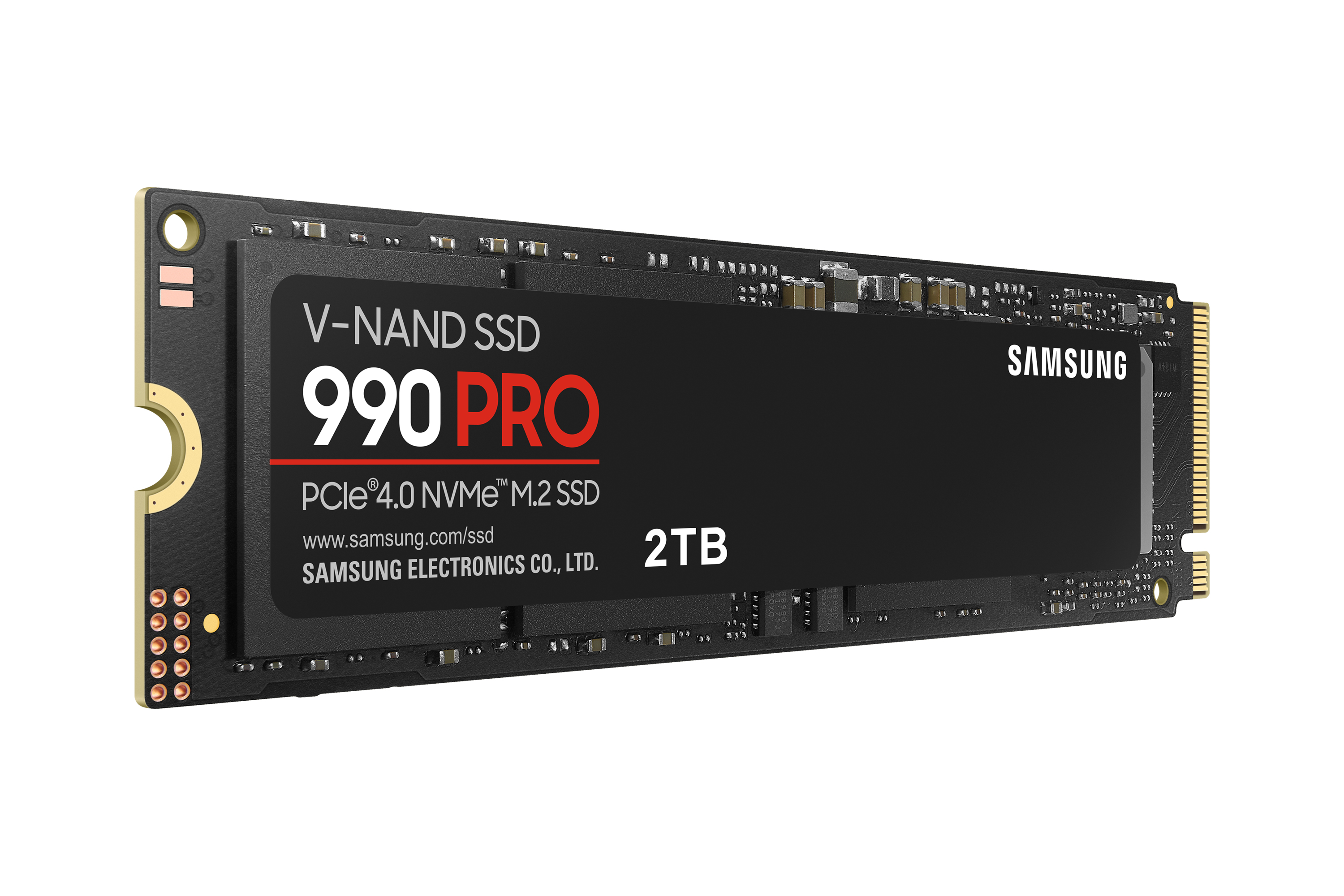 Samsung 990 PRO MZ-V9P2T0BW - SSD - chiffré - 2 To - interne - M.2 2280 - PCIe 4.0 x4 (NVMe) - AES 256 bits - TCG Opal Encryption 2.0