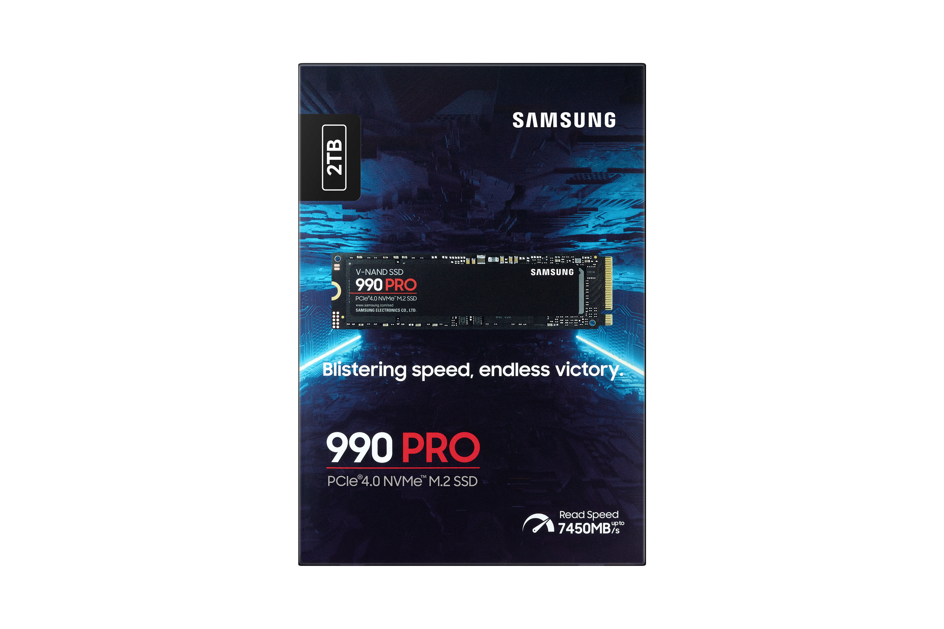 Samsung 990 PRO MZ-V9P2T0BW - SSD - chiffré - 2 To - interne - M.2 2280 - PCIe 4.0 x4 (NVMe) - AES 256 bits - TCG Opal Encryption 2.0