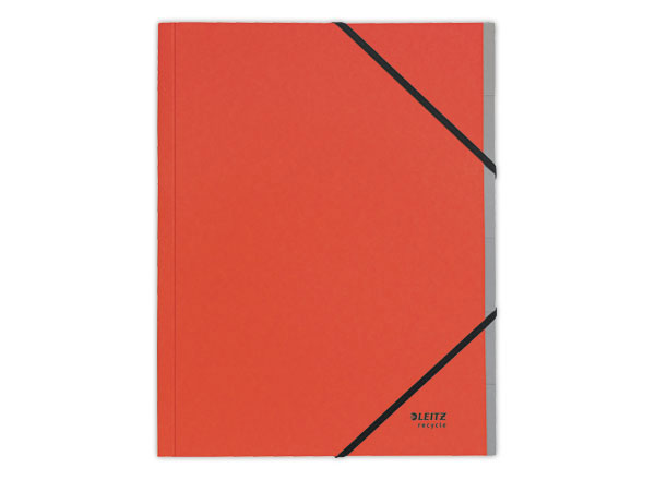 1 Trieur avec élastiques LEITZ 6 touches- 100% recyclé - Rouge