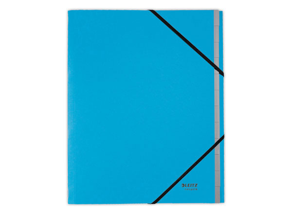 1 Trieur avec élastiques LEITZ 12 touches - 100% recyclé - Bleu