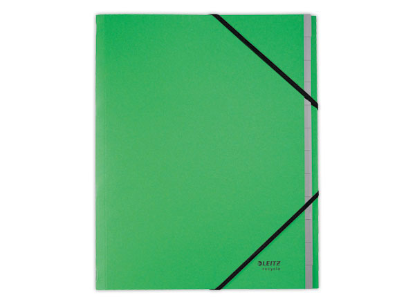 1 Trieur avec élastiques LEITZ 12 touches - 100% recyclé - Vert