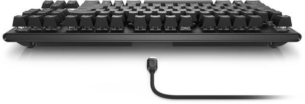 Alienware AW420K - Clavier - sans clé - rétroéclairé - USB - commutateur : CHERRY MX Red - Dark Side of the Moon (Noir) - Pour la vente au détail - boîte