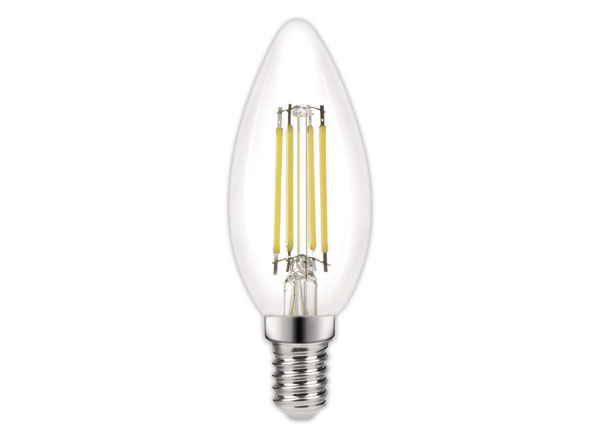 1 Ampoule Omni filament LED flamme  E14 4,2W 470LM 4000K claire