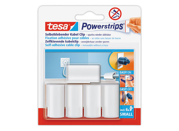 1 5 fixations pour câbles + 6 mini powerstrips