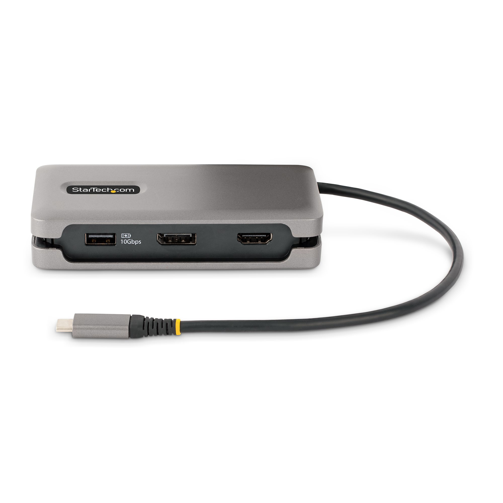 StarTech.com Adaptateur Multiport USB-C, 4K60Hz HDMI/DP, Hub USB, 100W PD - Station d'accueil - USB-C - HDMI, DP - 1GbE - 16 Watt