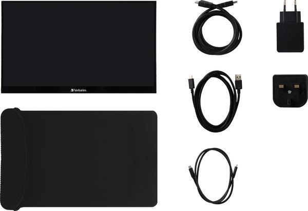Verbatim MONITEUR TACTILE PORTABLE 14¨ Full HD 1080p  PM14-IPS-1000:1-HDMI, 2xUSB-C-haut-parleurs
