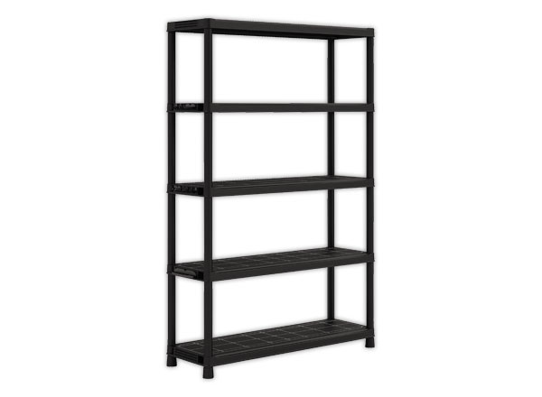 1 Etagère L 120 cm avec 5 rayonnages noir