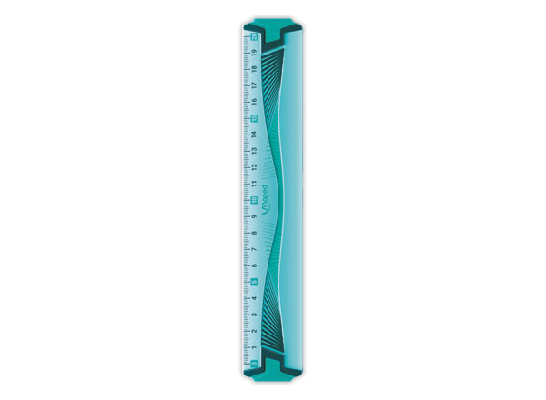 1 Règle plate 20 cm - INCASSABLE, coloris assortis bleu ou vert