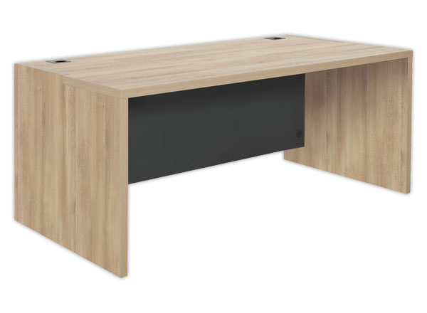 1 Bureau BARI 180 cm chêne du bocage monté