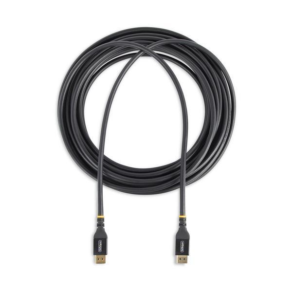 StarTech.com Câble DisplayPort 1.4 Actif, 10m, Certifié VESA/Câble DP 1.4 - Câble DisplayPort - DisplayPort (M) pour DisplayPort (M) - DisplayPort 1.4 - 10 m - câble en cuivre actif, actif, support 4K, support 8K - noir