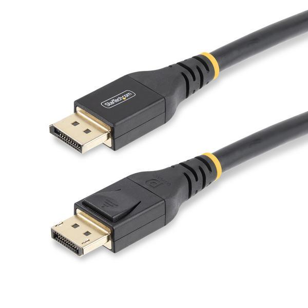 StarTech.com Câble DisplayPort 1.4 Actif, 15m, Certifié VESA/Câble DP 1.4 - Câble DisplayPort - DisplayPort (M) pour DisplayPort (M) - DisplayPort 1.4 - 15 m - câble en cuivre actif, actif, support 4K, support 8K - noir