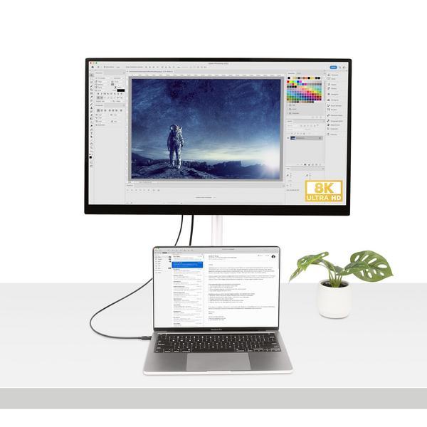 StarTech.com Câble Thunderbolt 4 de 1m - 40Gbps - 100W PD - Vidéo 4K/8K - Câble Thunderbolt - Thunderbolt 4 (M) pour Thunderbolt 4 (M) - USB4/Thunderbolt 3/USB 3.2/USB Type-C/DisplayPort - 1 m - passif, support 4K, support 8K, Alimentation USB (100 W) - n