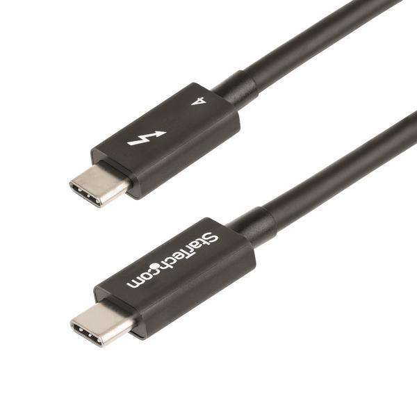 StarTech.com Câble Thunderbolt 4 de 50cm - 40Gbps, 100W PD - Vidéo 4K/8K - Câble Thunderbolt - Thunderbolt 4 (M) pour Thunderbolt 4 (M) - USB4/Thunderbolt 3/USB 3.2/USB Type-C/DisplayPort - 50 cm - passif, support 4K, support 8K, Alimentation USB (100 W)