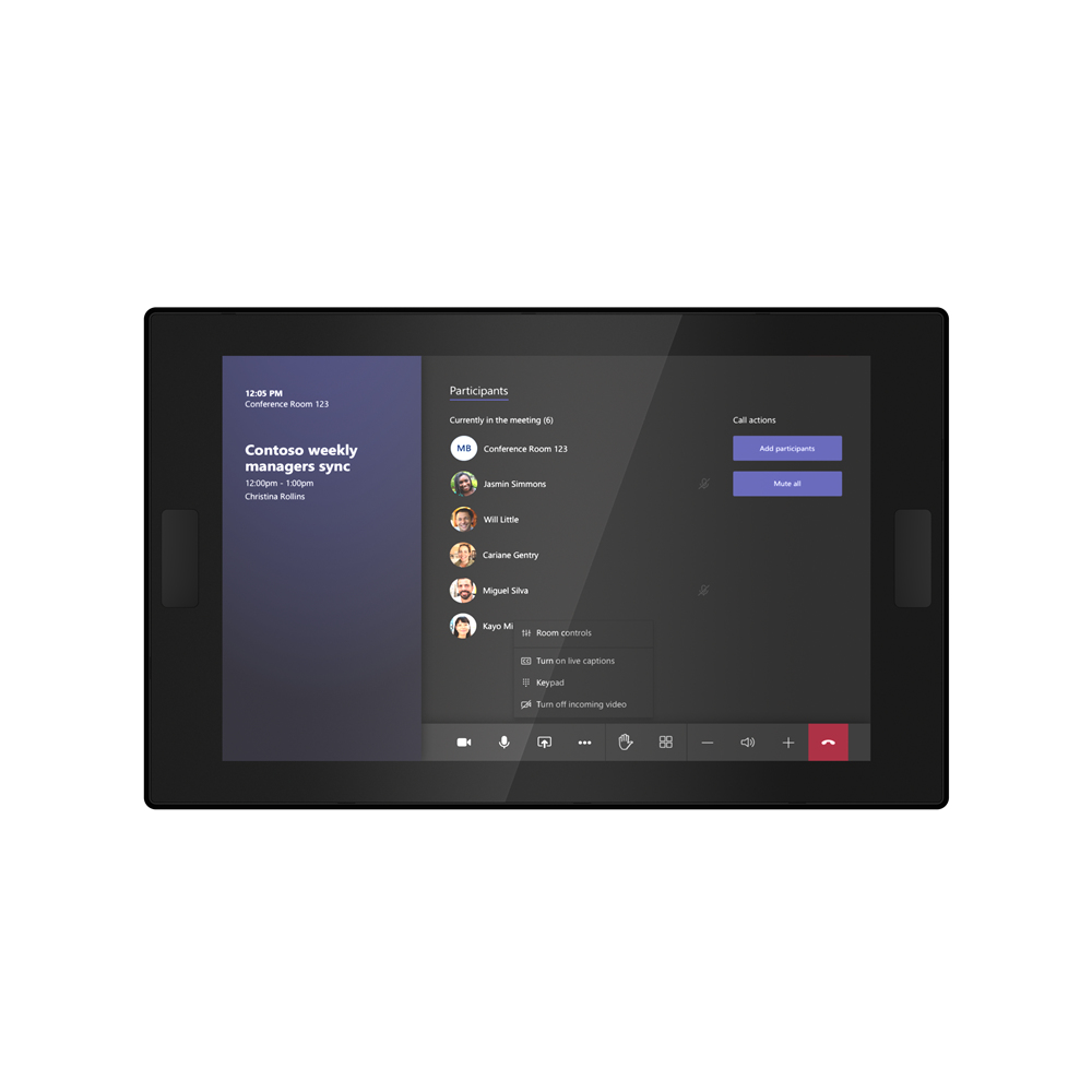 Lenovo ThinkSmart One - Kit de vidéo-conférence (console d'écran tactile, système de calcul) - avec 3 ans de support Lenovo Premier + première année de maintenance - Certifié pour Microsoft Teams Rooms - noir