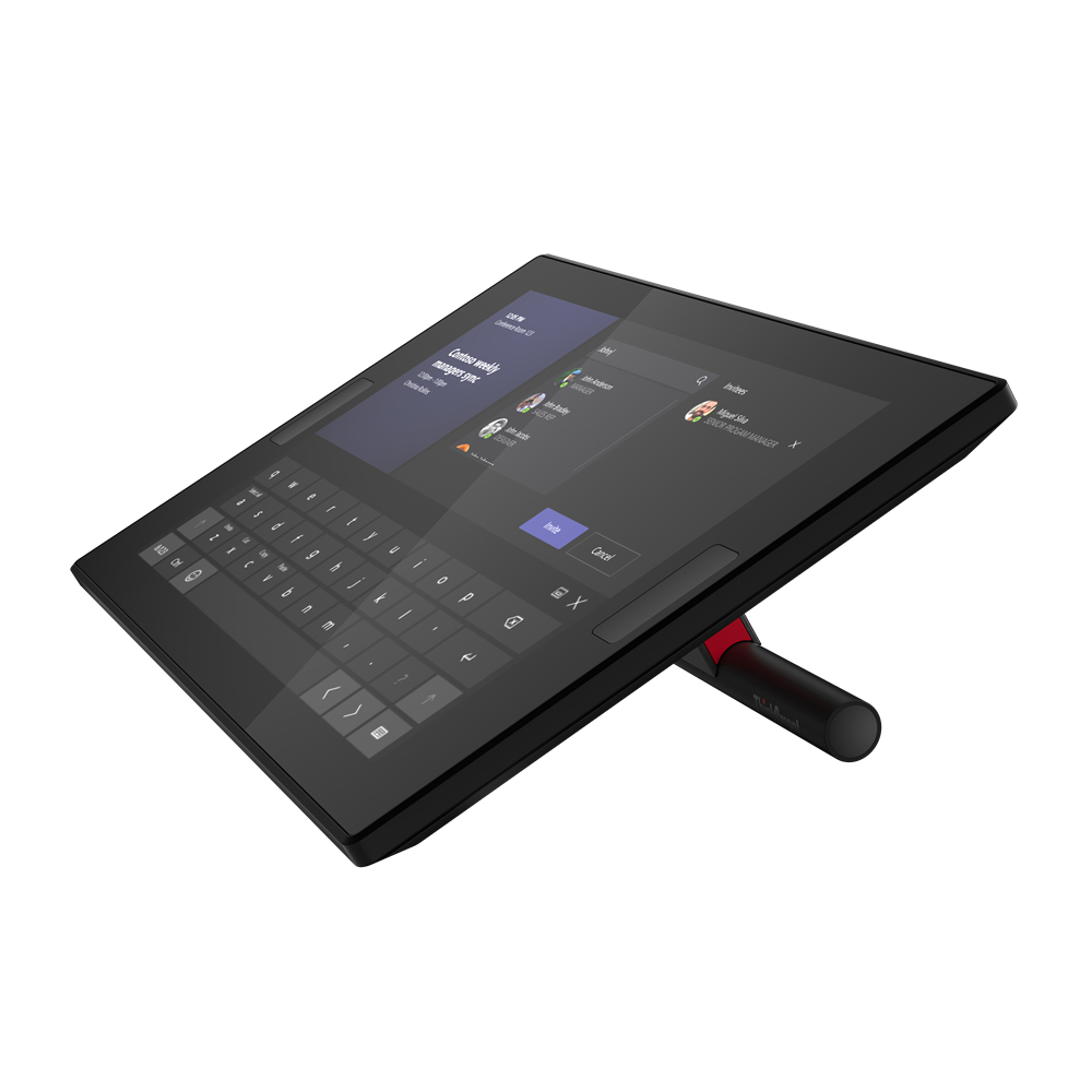 Lenovo ThinkSmart One - Kit de vidéo-conférence (console d'écran tactile, système de calcul) - avec 3 ans de support Lenovo Premier + première année de maintenance - Certifié pour Microsoft Teams Rooms - noir