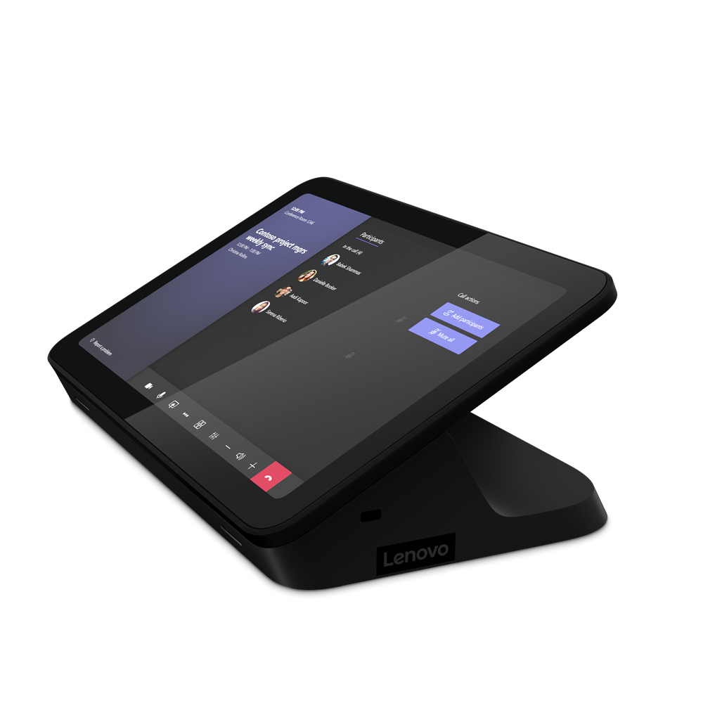 Lenovo ThinkSmart One - Kit de vidéo-conférence (console d'écran tactile, système de calcul) - avec 3 ans de support Lenovo Premier + première année de maintenance - Certifié pour Microsoft Teams Rooms - noir