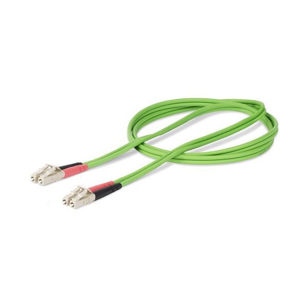 StarTech.com Câble Fibre Optique Multimode OM5 LC/LC (UPC) 2m, Câble LSZH - Cordon de raccordement - LC/UPC multimode (M) pour LC/UPC multimode (M) - 2 m - 2.9 mm - fibre optique - duplex - 50 / 125 microns - OM5 - sans halogène, débit de transfert de don