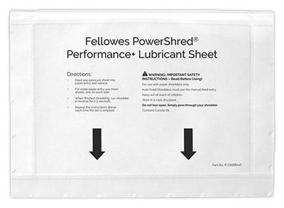 1 Lot de 10 feuilles de lubrification pour destructeurs
