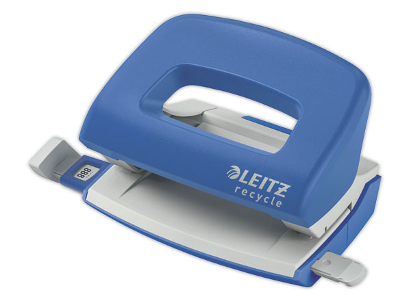 1 Perforateur Leitz Recycle 2 trous, 30 feuilles - bleu