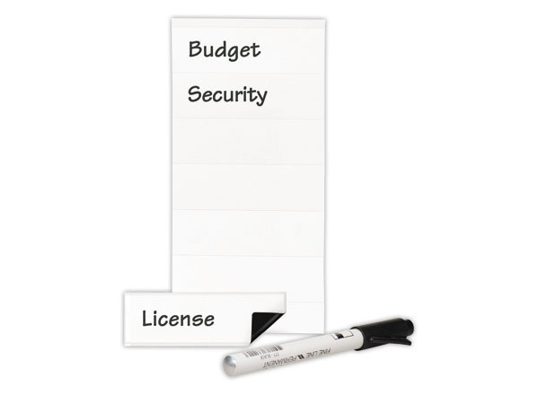 1 Boite de 10 portes étiquettes adhésives