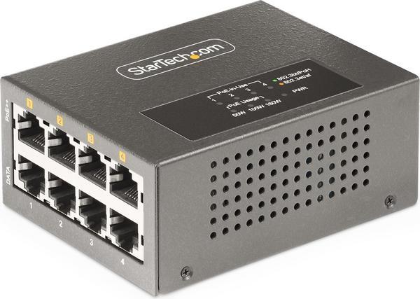 StarTech.com Injecteur PoE++ Multi-Gigabit 4 Ports, Jusqu'à 5G et 95W ...