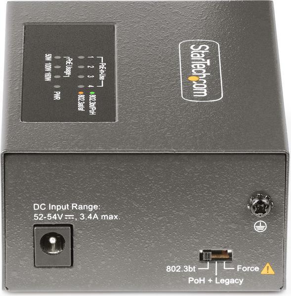 StarTech.com Injecteur PoE++ Multi-Gigabit 4 Ports, Jusqu'à 5G et 95W ...