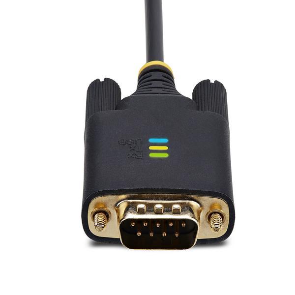 StarTech.com Câble USB-Série de 1m, Rétention COM, USB-A/DB9 RS232, FTDI - Câble USB / série - USB (M) pour DB-9 (M) - 1 m - noir