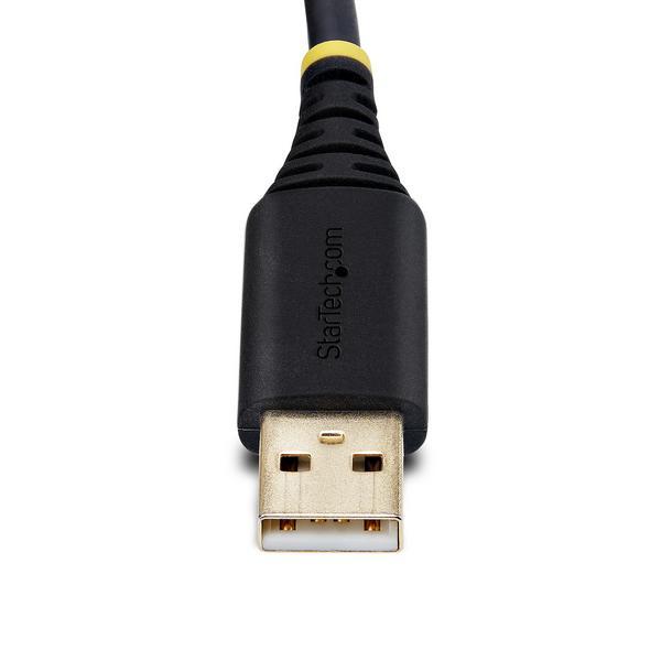 StarTech.com Câble USB-Série de 1m, Rétention COM, USB-A/DB9 RS232, FTDI - Câble USB / série - USB (M) pour DB-9 (M) - 1 m - noir