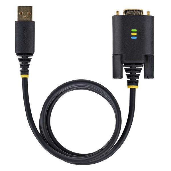 StarTech.com Câble USB-Série de 1m, Rétention COM, USB-A/DB9 RS232, FTDI - Câble USB / série - USB (M) pour DB-9 (M) - 1 m - noir