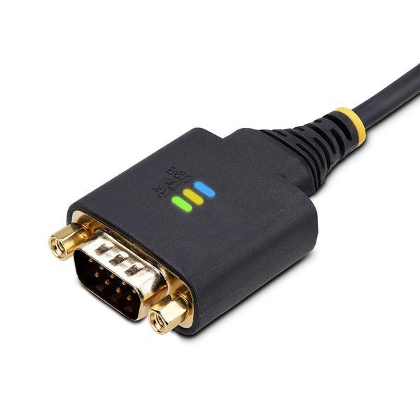 StarTech.com Câble USB-Série de 1m, Rétention COM, USB-A/DB9 RS232, FTDI - Câble USB / série - USB (M) pour DB-9 (M) - 1 m - noir