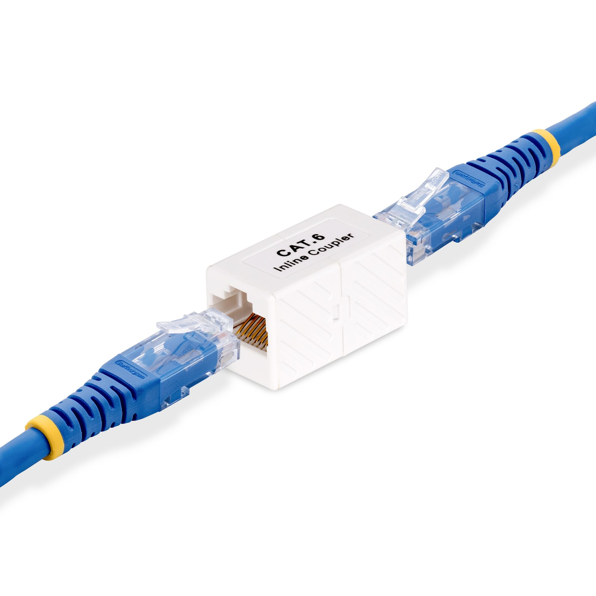StarTech.com Coupleur RJ45, Connecteur Cat6 en Ligne, Adaptateur T568 F/F - Coupleur réseau - RJ-45 (F) pour RJ-45 (F) - non blindé - CAT 5/5e/6 - passif - blanc