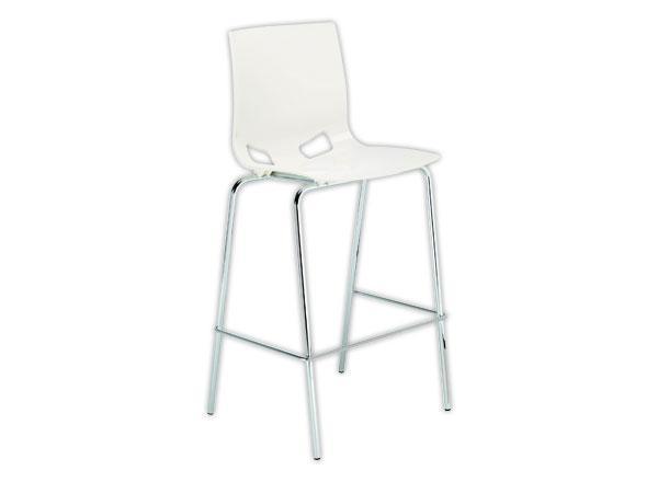 1 Tabouret haut FONDO HOCKER polypropylène blanc