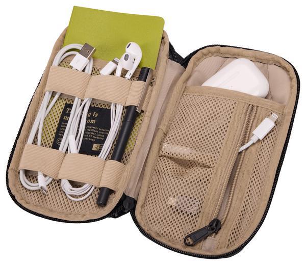 Case Logic Invigo - Boîtier d'accessoires - Polyester 600D 100% recyclé - noir
