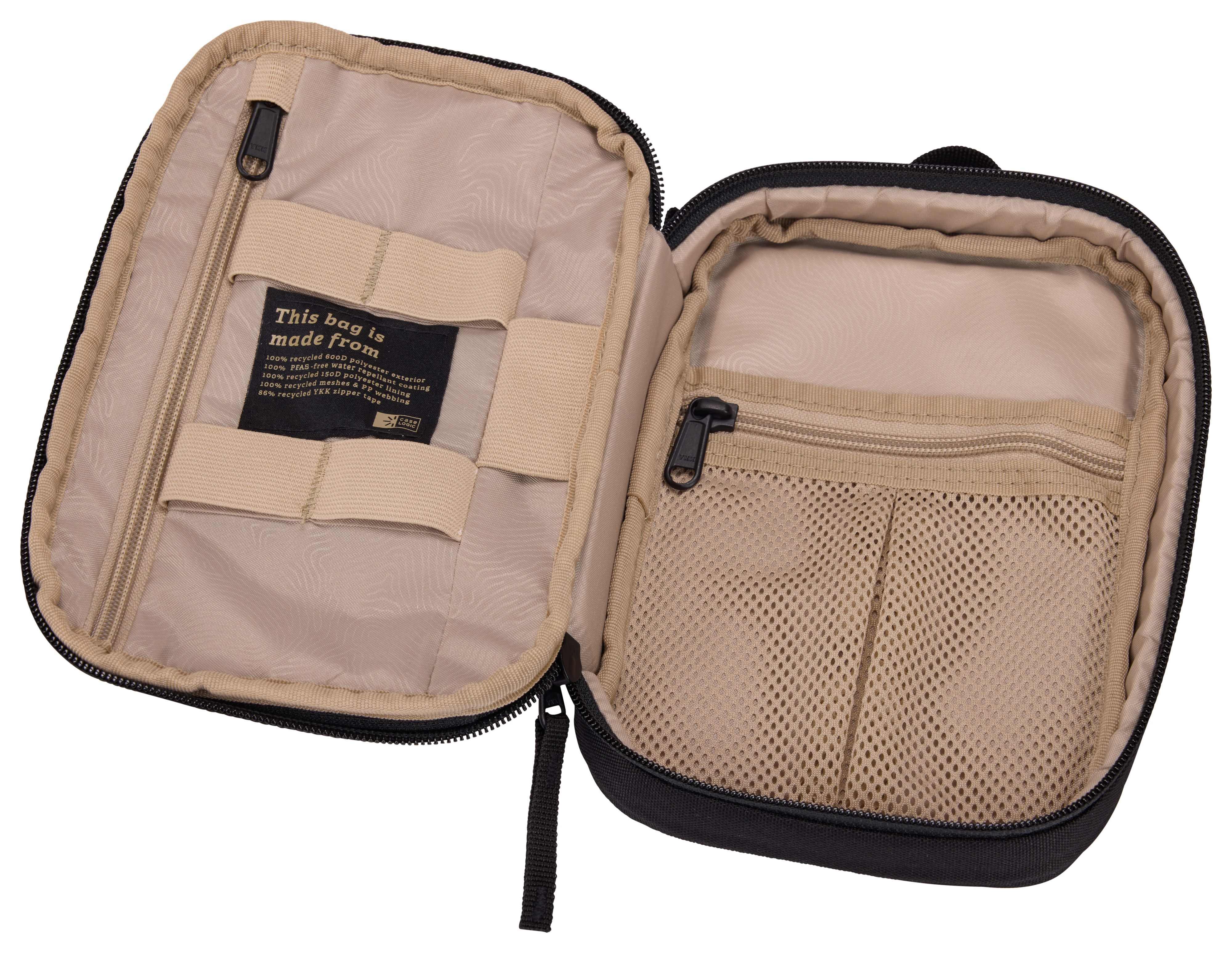 Case Logic Invigo - Boîtier d'accessoires - Polyester 600D 100% recyclé - noir