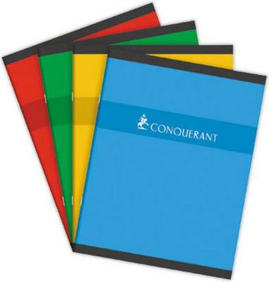 1 Cahier agrafé Conquérant 70g, 17x22 cm, Seyès,96 pages