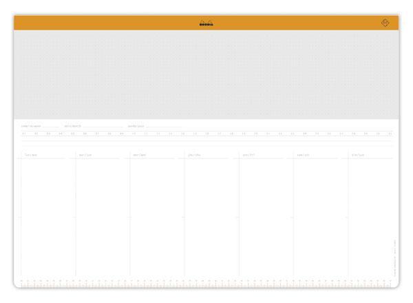 1 Sous main calendrier perpetuel A2 Rhodia
