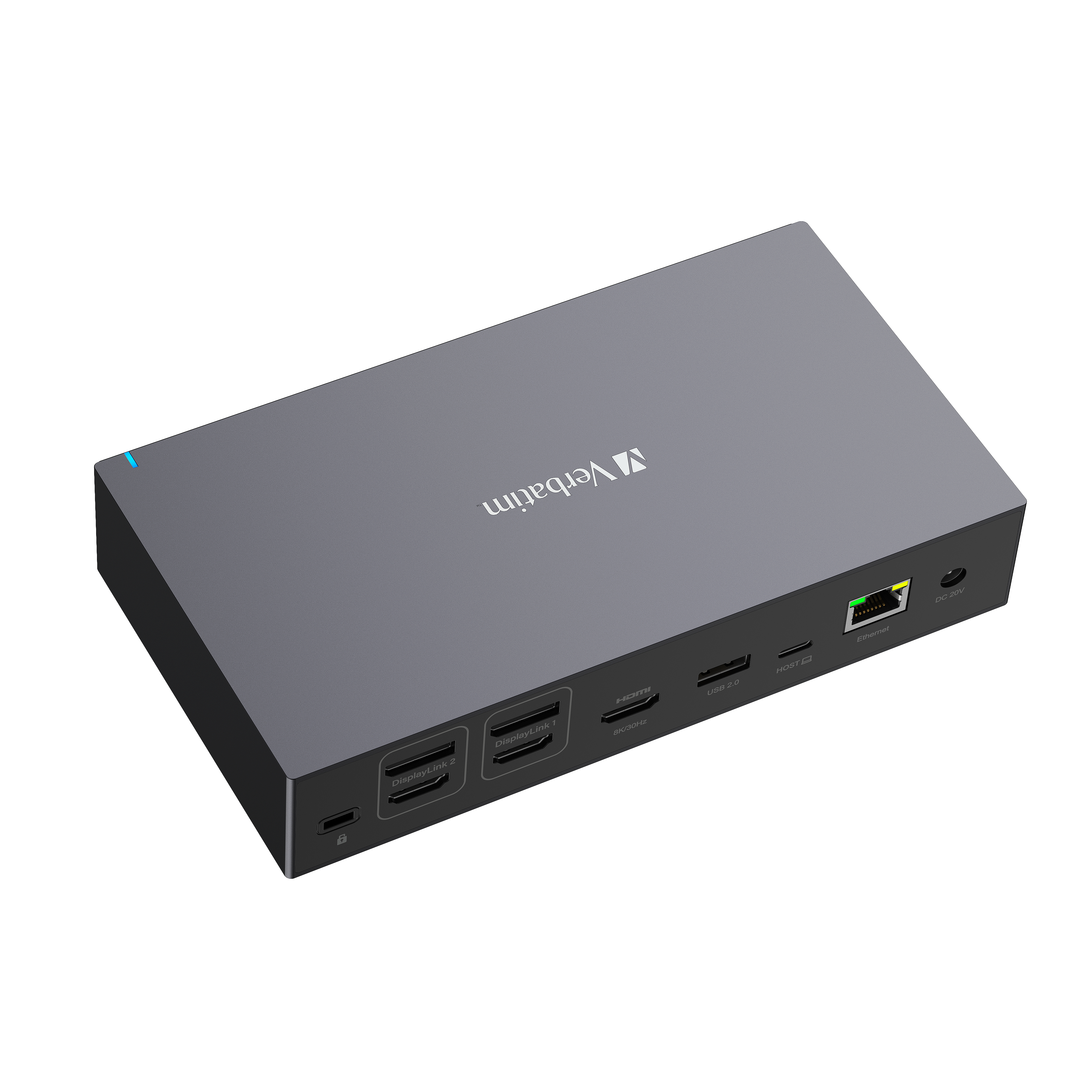 Verbatim Pro - Station d'accueil - USB-C - 2 x DP, 3 x HDMI - 1GbE - 120 Watt