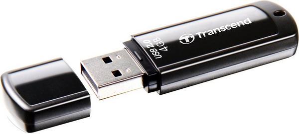 TRANSCEND 4Go Clé USB 2.0 - Noir