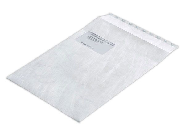 1 Sachet de 20 Pochettes TYVEK blanc indéchirable 229x324 mm avec fenêtre 55x90