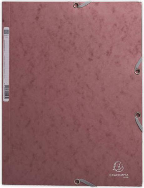 1 Chemises élastiques 3 rabats Skandi Vieux rose Exacompta