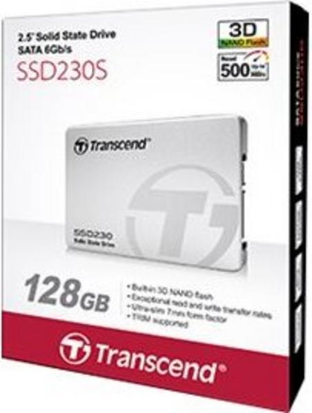 TRANSCEND 128Go SSD interne 2.5p - SATA III 6Gb/s puce 3D TLC