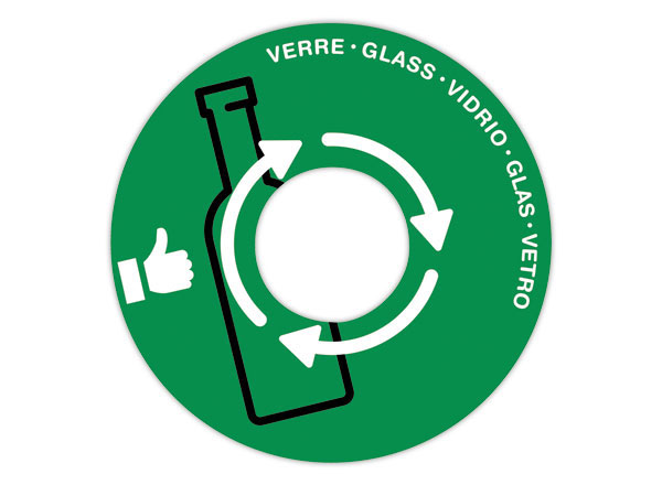 1 couvercle de tri selectif vert